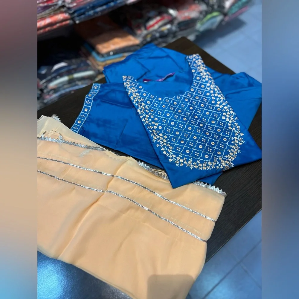 Women Blue only kurta - Picture 2 of 2